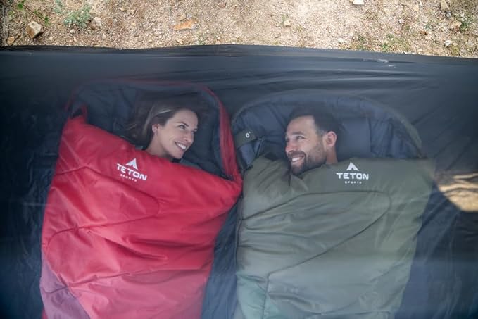 Teton Celsius XXL Sleeping Bag, Cold Weather Sleeping Bags for Adults and Kids, Camping Made Easy and Warm. Compression Sack Included, 35F, 25F, 0F, 20F Degree