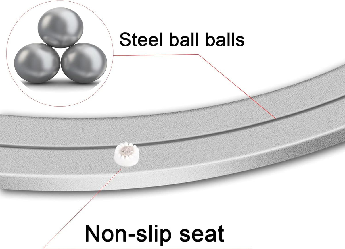 Aluminum Lazy Susan Hardware Metal Rotating Turntable Bearings Swivel Plate Hardware for Dining-Table and Workbench (14 Inchs) …