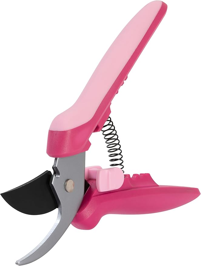 Fiskars Floral Pruning Shears, Gardening Gifts for Women, Plant Cutting Scissors for Deadheading, Rose Petal Pink