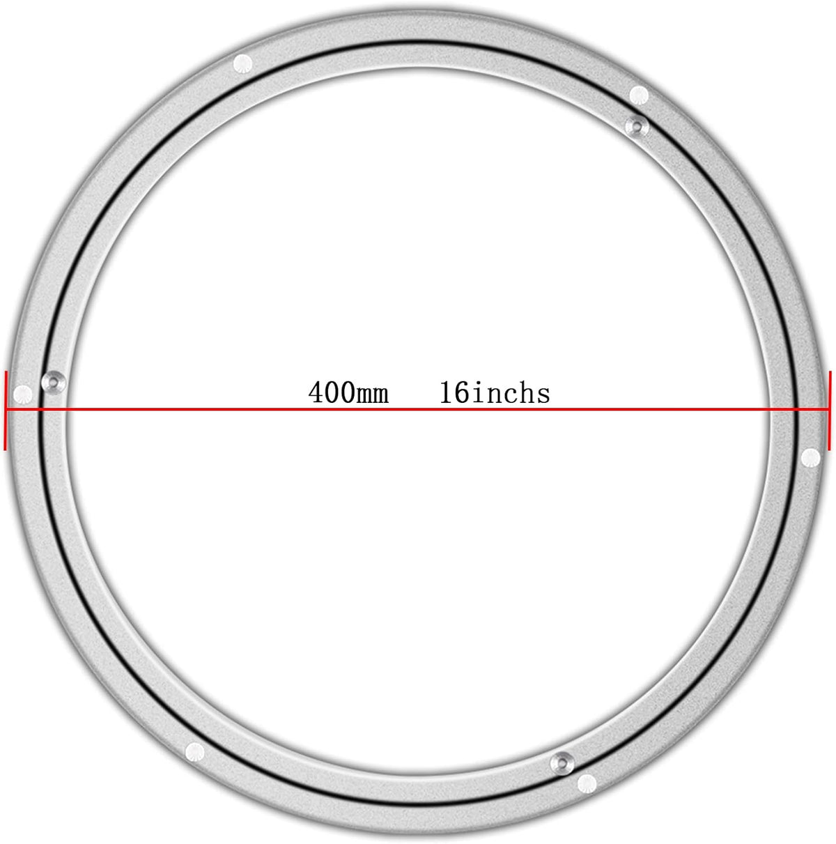 Lazy Susan Hardware Metal Rotating Turntable Bearings Swivel Plate Hardware for Dining-Table and Workbench (16 Inchs) …