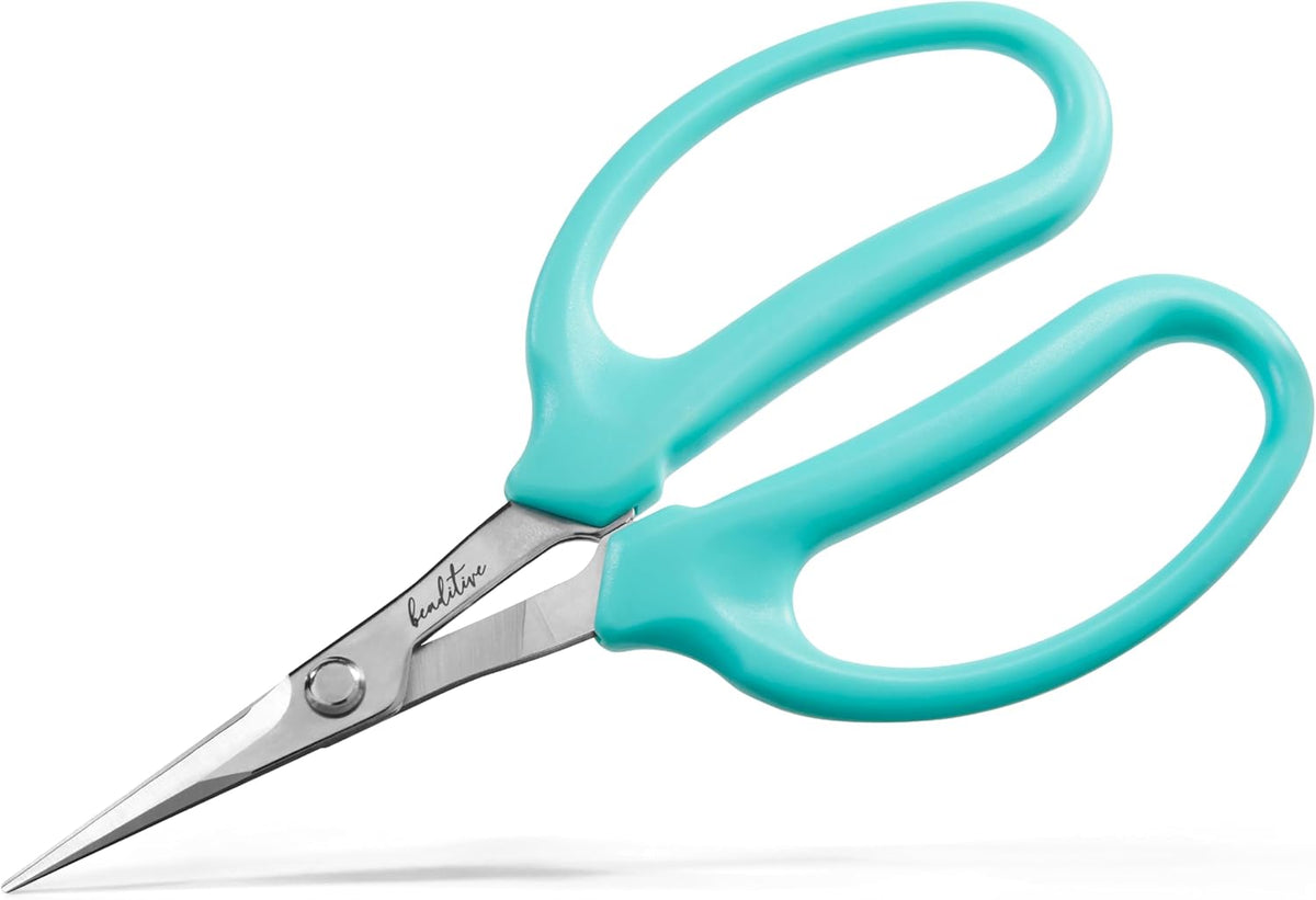 Beaditive Culinary Herb Scissors - Compact 6.5-Inch Stainless Steel Kitchen Scissors - Dishwasher Safe - Sharp Tip for Snipping Fresh Herbs