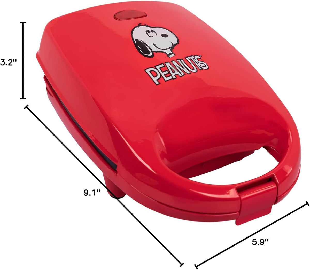 Uncanny Brands Peanuts Snoopy Single Sandwich Maker - Peanuts Kitchen Appliance