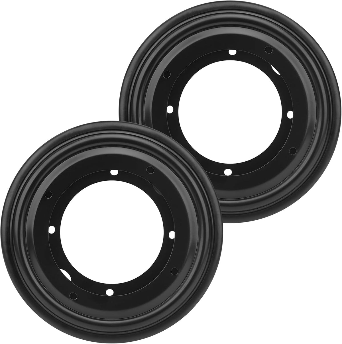 2Pack 5.5" Lazy Susan Hardware 5/16" Thick Round Rotating Bearing Plate, Black Swivel Plate Base 300lbs Capacity Lazy Susan Turntable Bearing Base for Rotating Table, Serving Tray, Kitchen