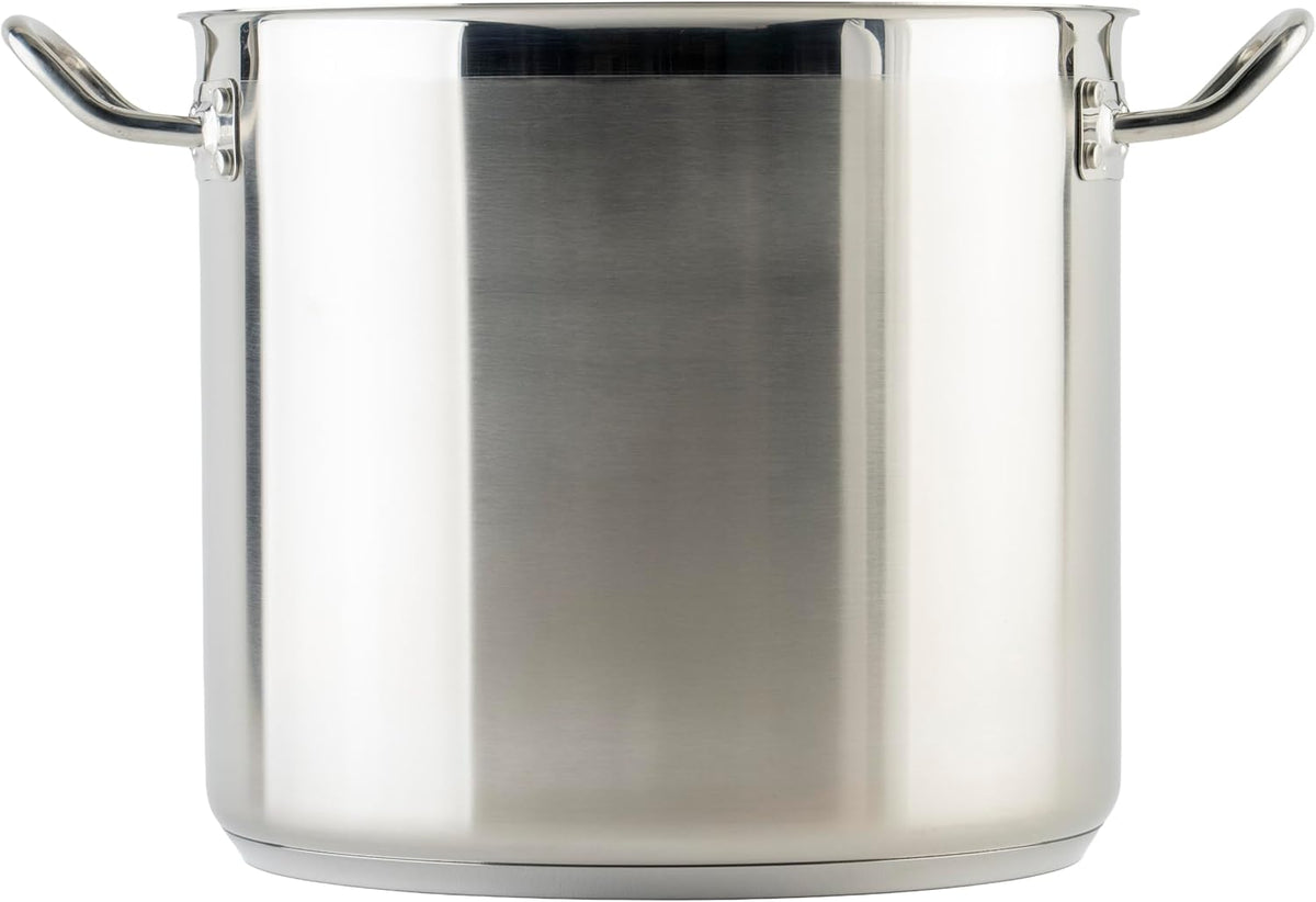 Winware Stainless Steel 16 Quart Stock Pot with Cover, Silver