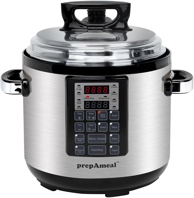 9-in-1 Electric Pressure Cooker 6QT Multi-Functional Programmable Non-Stick Pot, Slow Cooker, Rice, Steamer, Sauté, Yogurt Maker, Warmer, 6 Quart