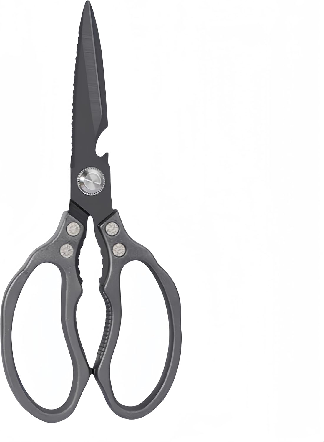Kitchen Scissors, Heavy Duty Sharp Kitchen Shears Dishwasher Safe, Kitchen Accessories Cooking Shears for Kitchen Meat Chicken Fish Poultry Herb Bread (All Black), skr-05