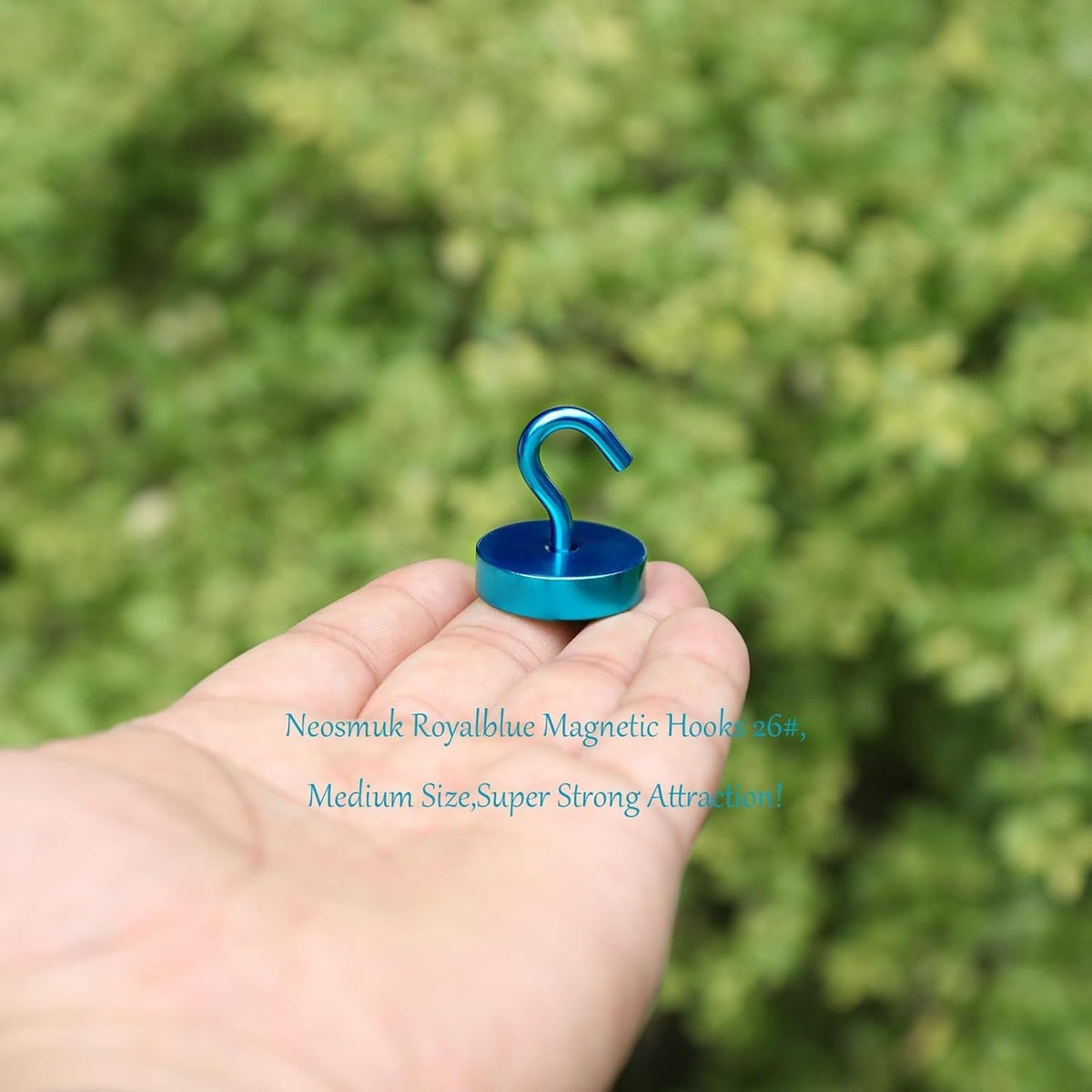 Neosmuk Magnetic Hooks, Cruise Ship Essentials, 80lb+ Heavy Duty Magnetic Hooks for Cruise Cabins, Refrigerator, Grill, Hanging, and Travel | Extra Strong Must-Haves Magnet Hook,RoyalBlue
