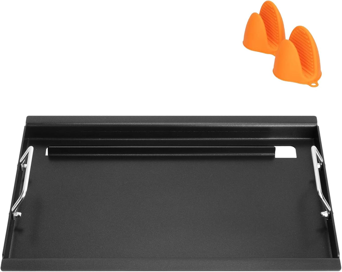 Full-Size Griddle Inserts for Weber Old Spirit 200 Series E/S 200 & 210 Side Control Panel, Flat Top Griddle for Weber Spirit 500 Genesis Silver A, Replace for 7521 7522 7523 65904 65905