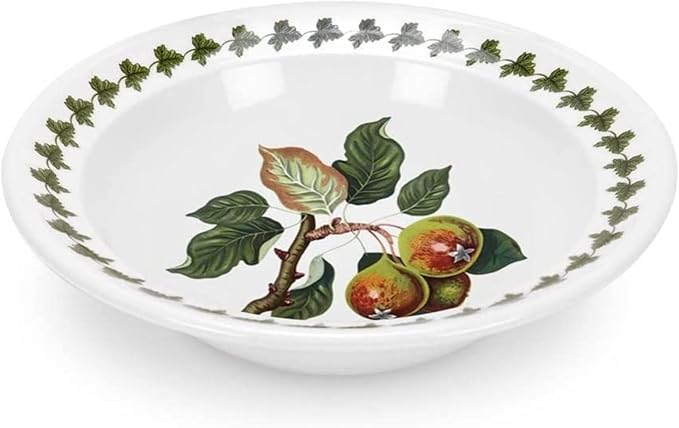 Portmeirion Pomona Collection 6.5" Bowl | Set of 6 | Assorted Fruit Motifs | Made of Fine Earthenware | Dishwasher and Microwave Safe | Made in England