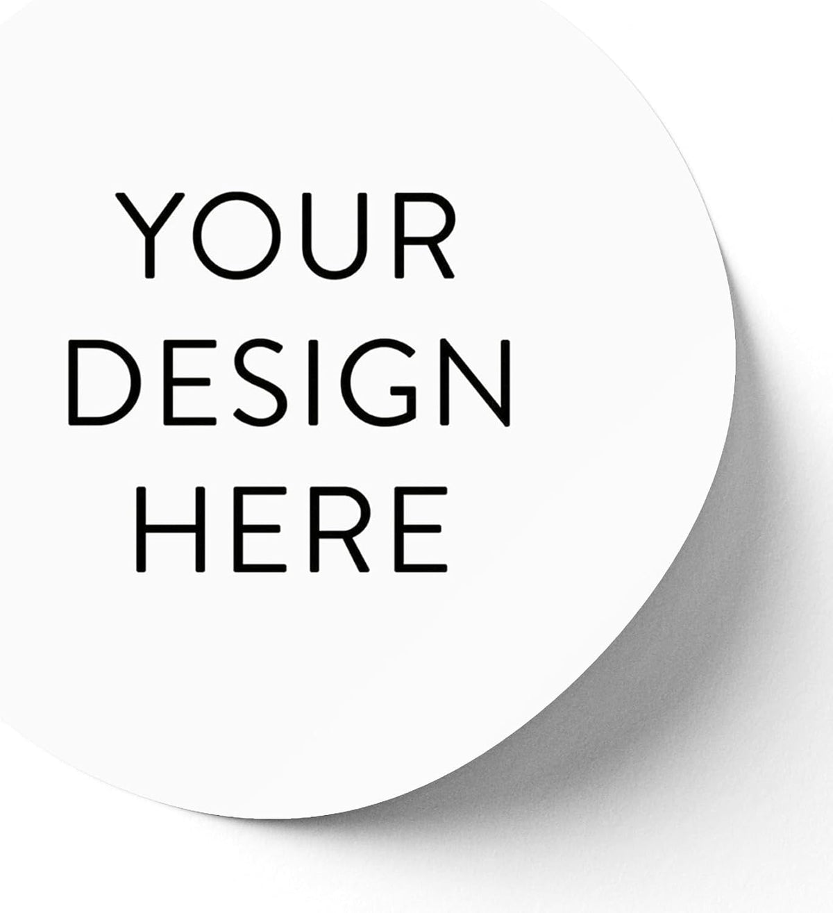100 Custom Vinyl Stickers - Upload Your own Image, Text, Design, Logo - Personalized Logo Labels for Handmade, Packaging, Bottle, Jars, Candle, Brand Stickers (White, 5x5)