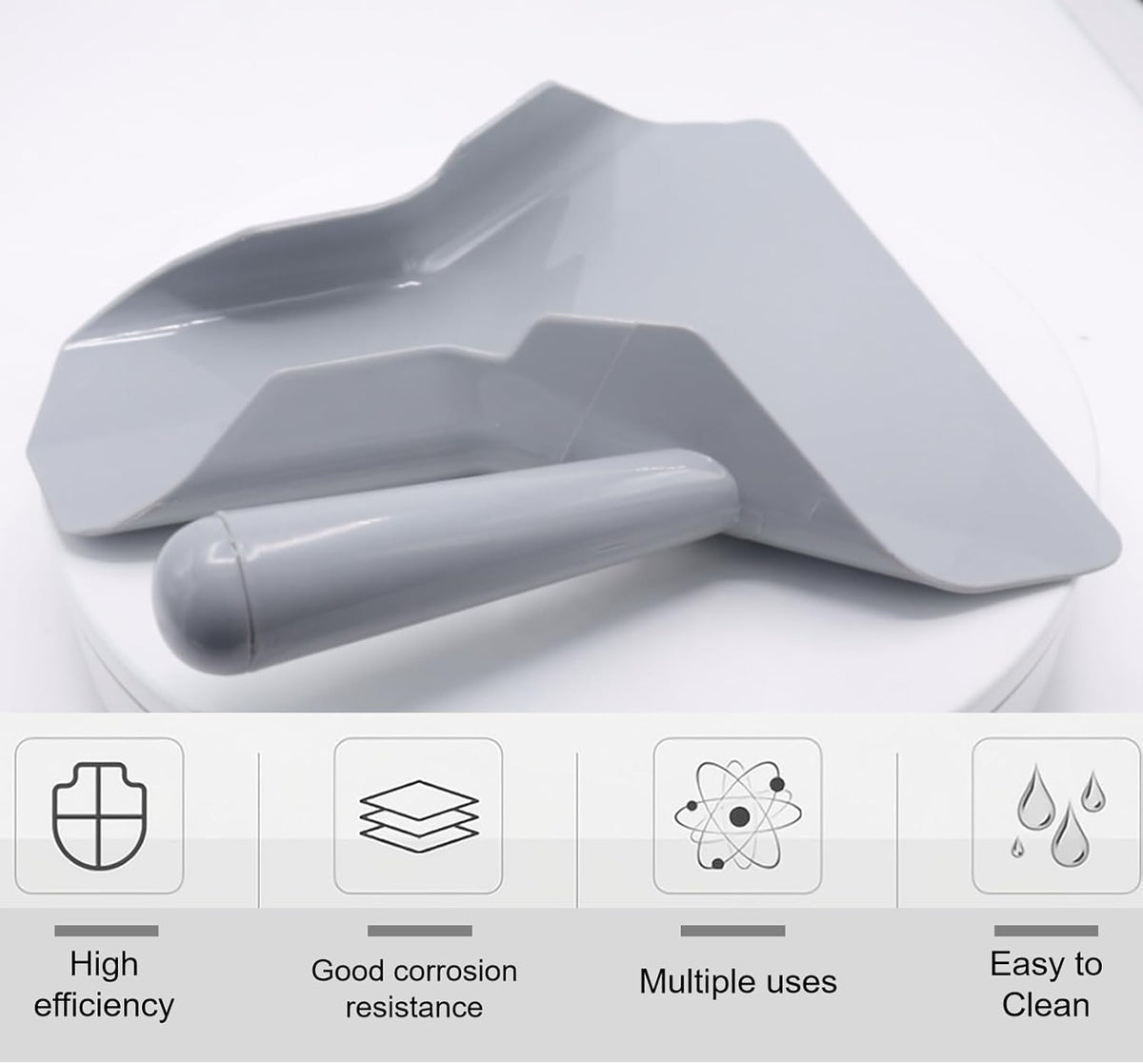 French Fry Scoop & Scooper - Polycarbonate Multipurpose Utility Scooper for Ice Candy Snacks & More