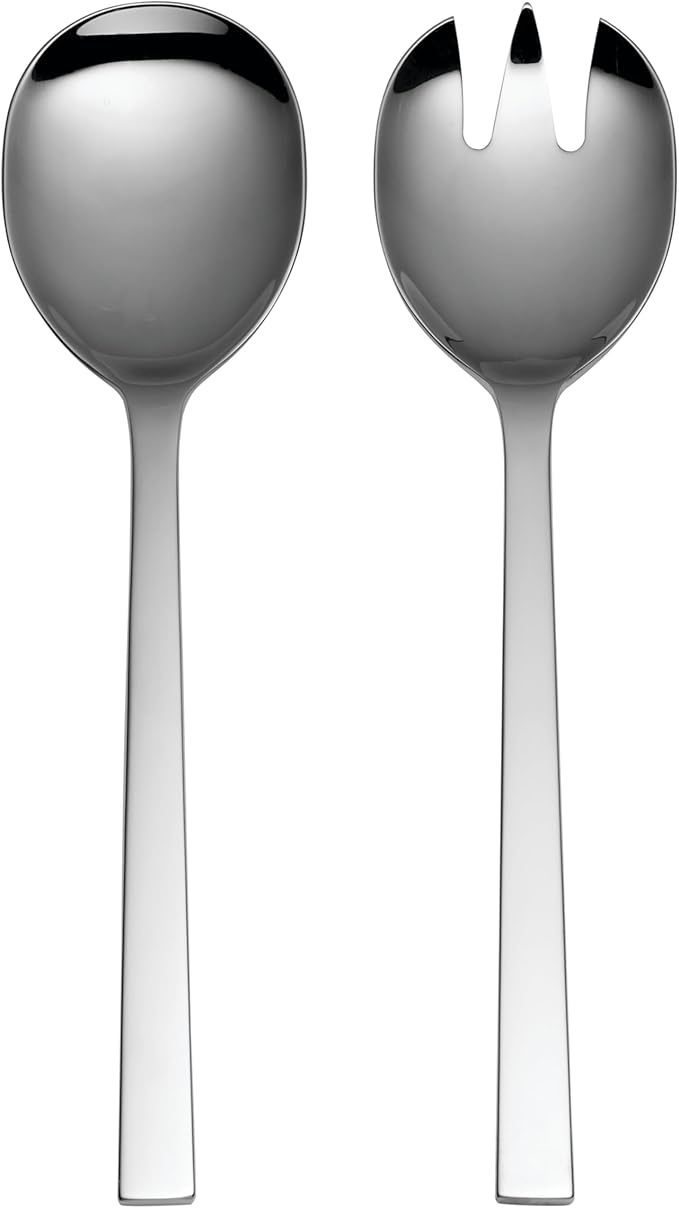 Oneida Chefs Table Salad Servers, 1.00 LB, Metallic