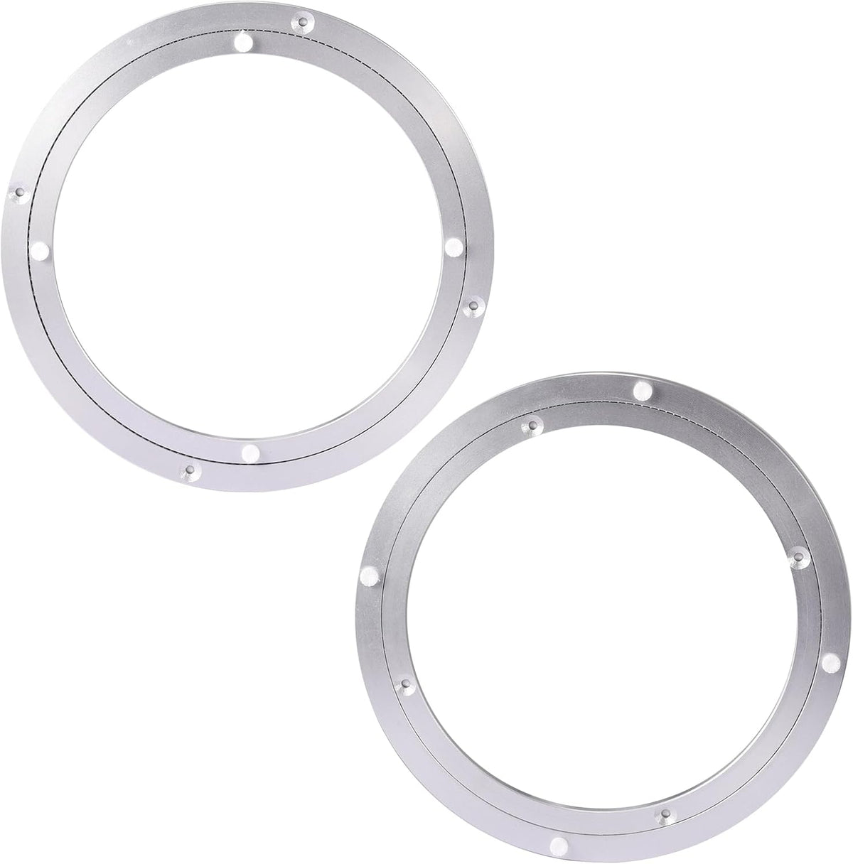 Lazy Susan Turntable Bearings Swivel Plate Hardware Aluminum Metal for Dining-Table and Workbench (10 Inchs) … …