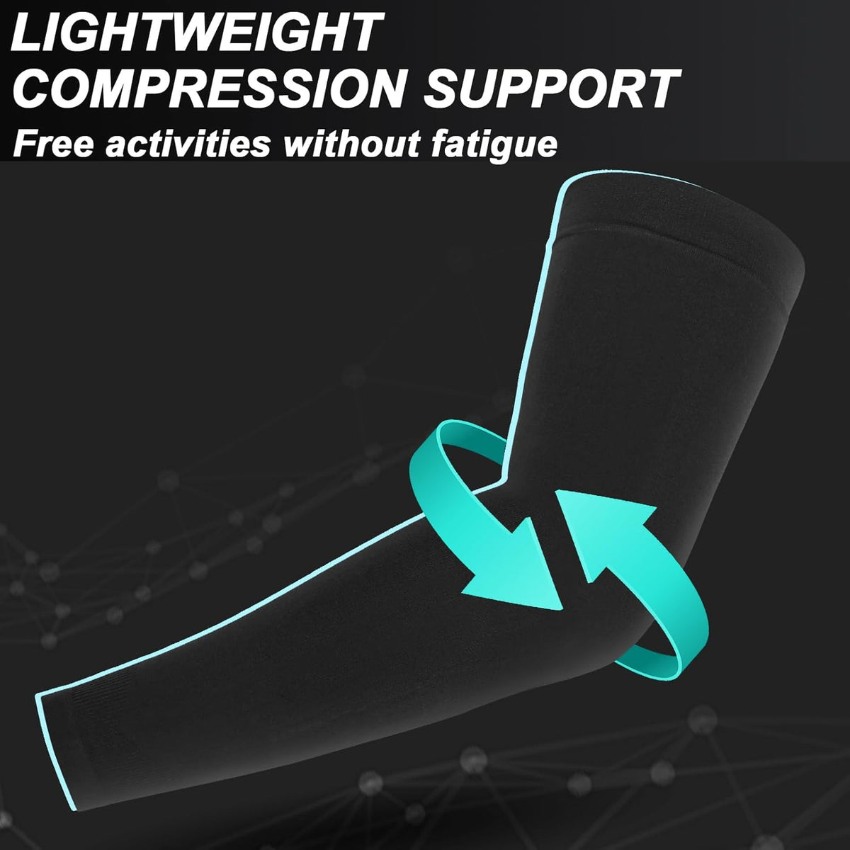 UV Sun Protection Arm Sleeves for Men Women, Cooling Sun Sleeves to Cover Arms Sports Compression Covers for Golf