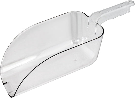 New Star Foodservice 34448 Polycarbonate Plastic Utility Ice Scoop, Clear, 64-Ounce