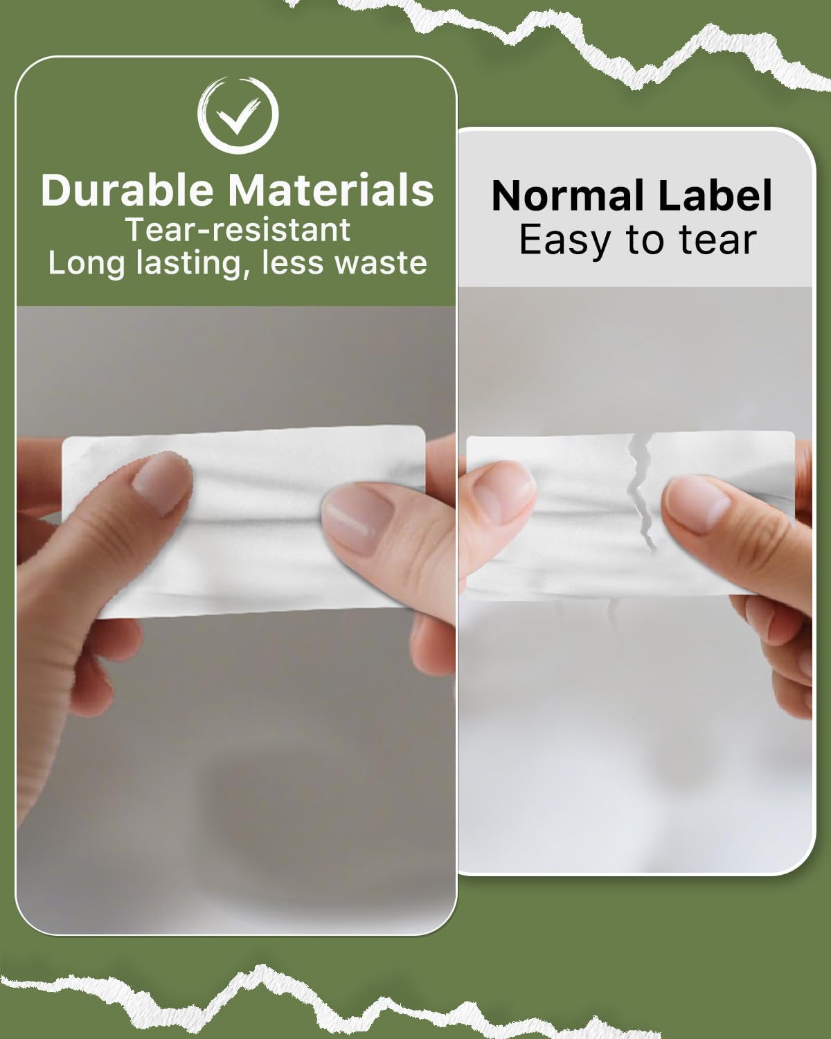iEager 2x1 Inch Thermal Labels, White Rectangle Thermal Printer Stickers, Durable Shipping Label Printer Sticker for Barcode, Name, Address, 1000 Labels/Roll