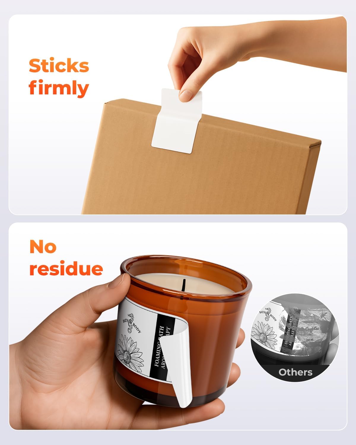 MUNBYN 4” X 2” Direct Thermal Labels, Thermal Printer Stickers, Strong Adhesive & Perforated Labels Paper for Barcode, Mailing, 500 Sheets/1 Roll