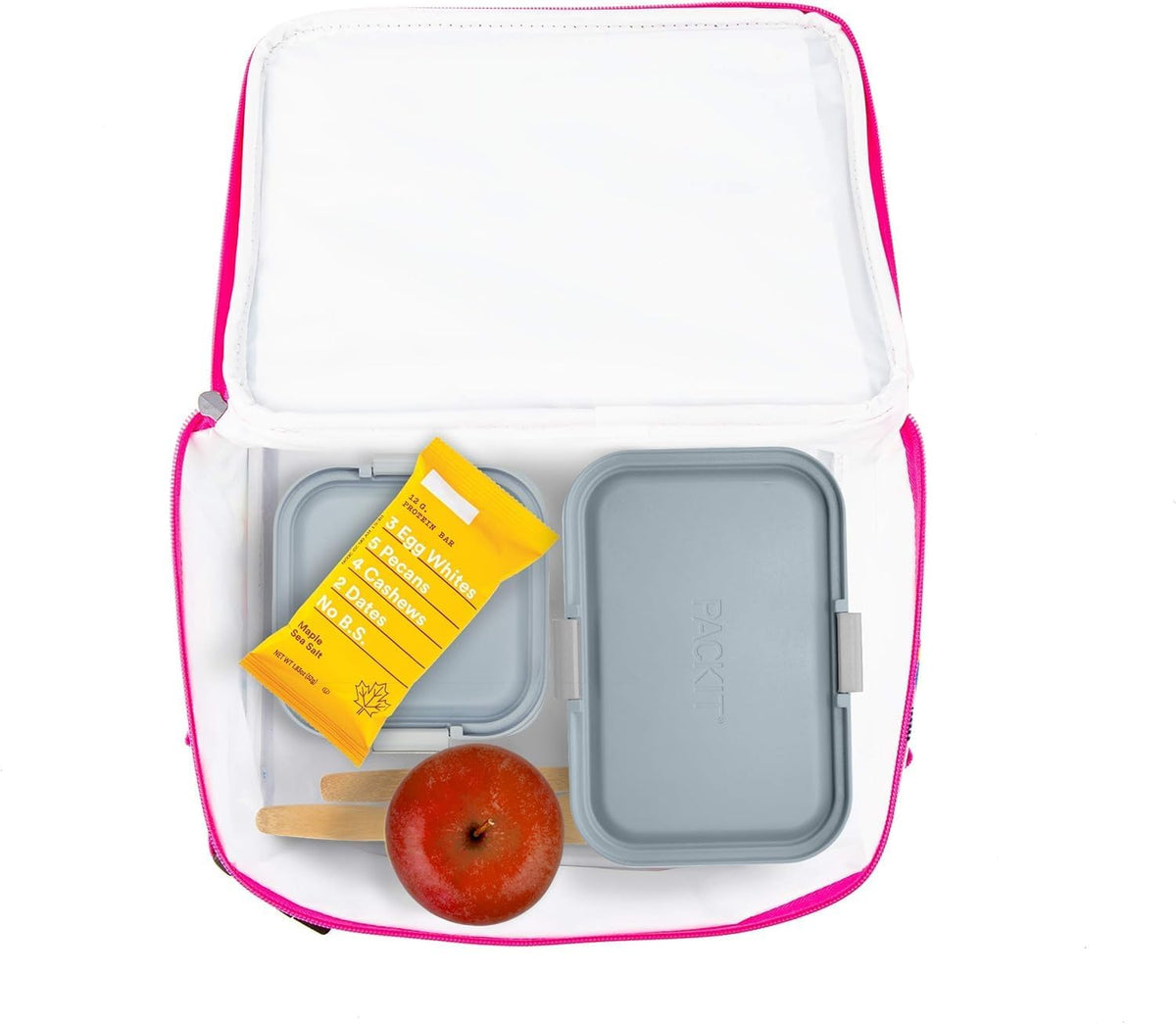 PackIt Freezable Classic Lunch Box, Rainbow Sky, Built with EcoFreeze Technology, Collapsible, Reusable, Zip Closure With Zip Front Pocket and Buckle Handle, Perfect for School Lunches