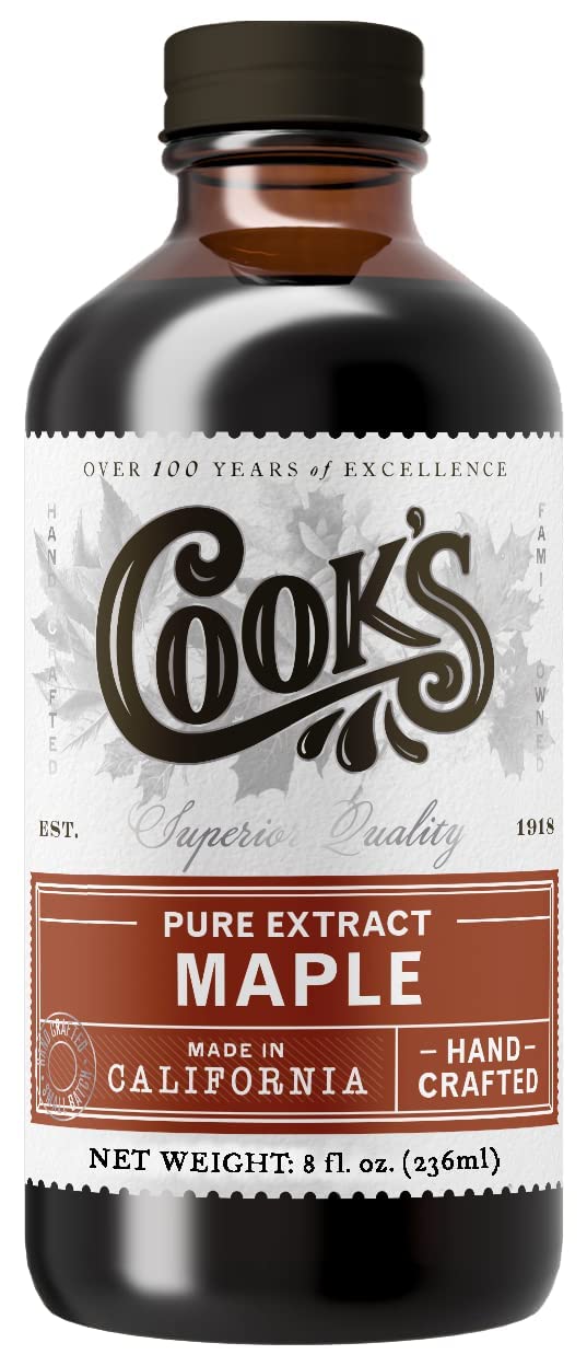 Cook's, Pure Maple Extract, All Natural Premium Maple Sap from Vermont's Finest Maple Trees, 8 oz
