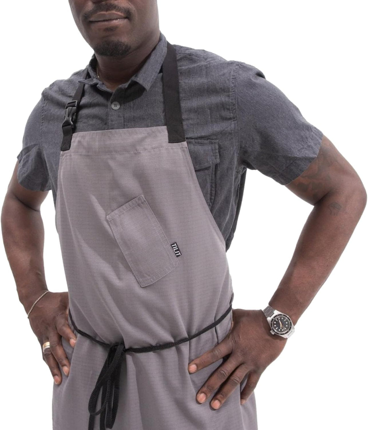 TILIT Supply Apron, One Size Fits All | Premium Chef Apron with Pockets, Unisex Apron for Men and Women | Quality Design