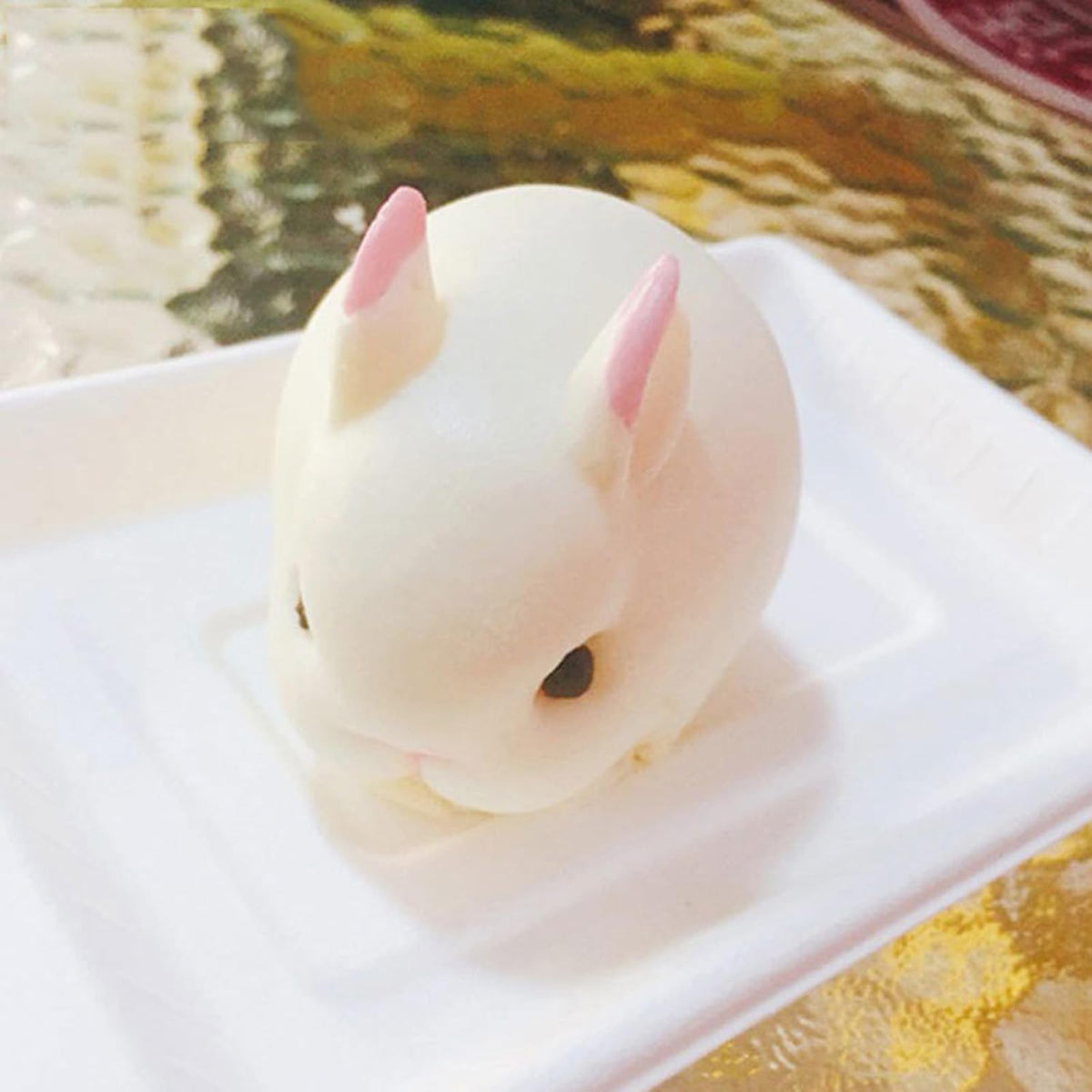 OCPO KITCHEN 3D Easter Bunny Silicone Mold for Baking Rabbit Shape Mousse Cake, French Dessert, Chocolate, Pastry, Pudding, Jelly, Cake Decoration Mold, Rabbit Shape (6 Cavity)