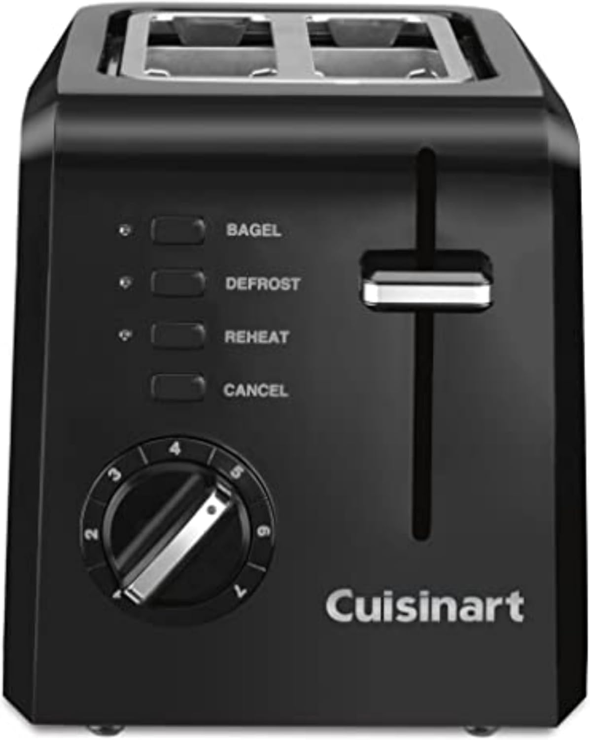 Cuisinart CPT-122BK 2-Slice Compact Plastic Toaster, Black