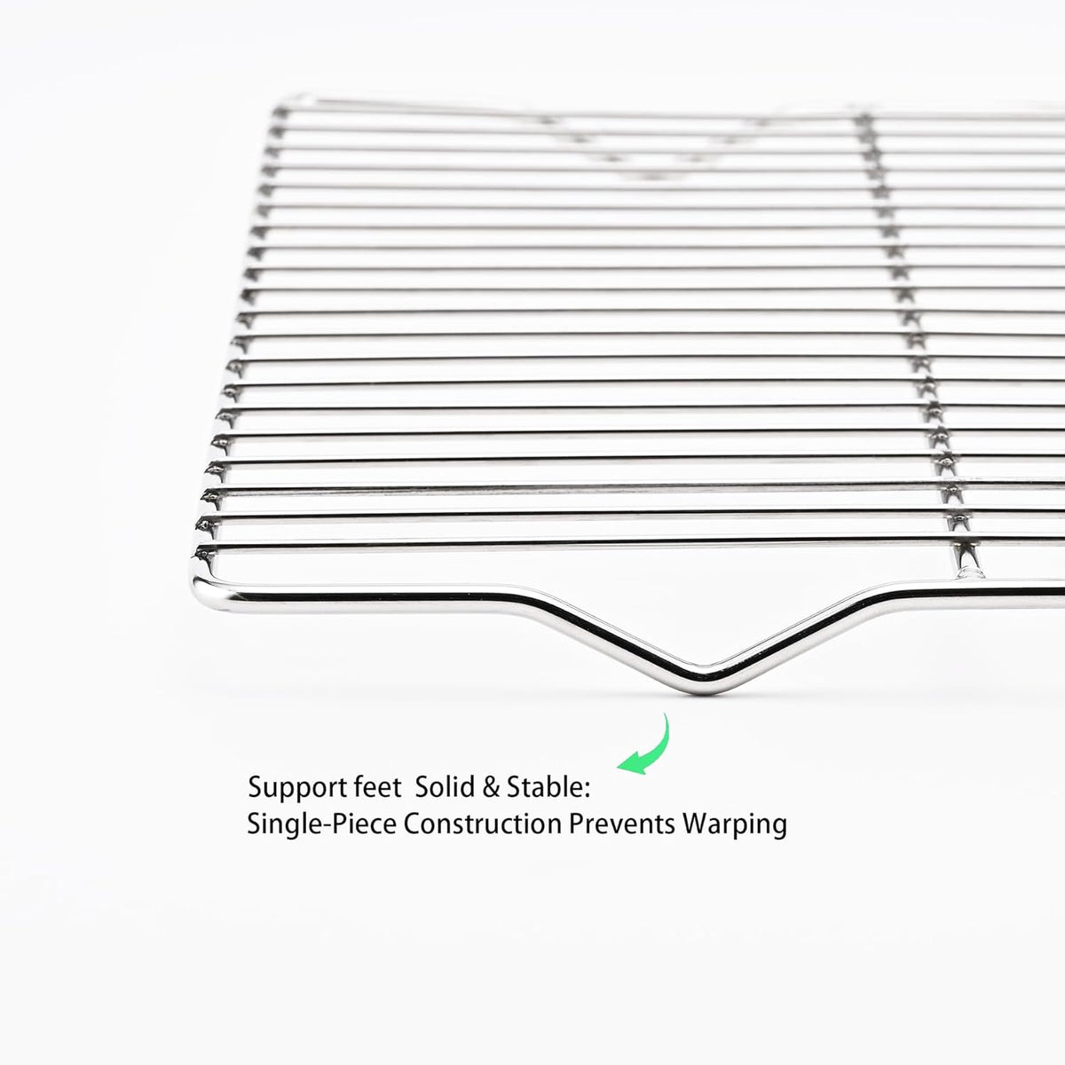 Cooling rack,2-Pack Heavy-Duty Stainless Steel wire rack for cooking (16.5"x11.5") - Oven Baking Wire Rack for Sheet Pans, Bread, Dishwasher Safe & Non-Toxic Metal Grates