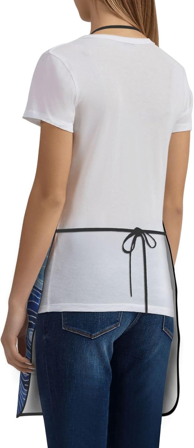 Women Men Bib Aprons Chef Cooking Aprons with Pockets for Kitchen Cooking BBQ Baking Grilling