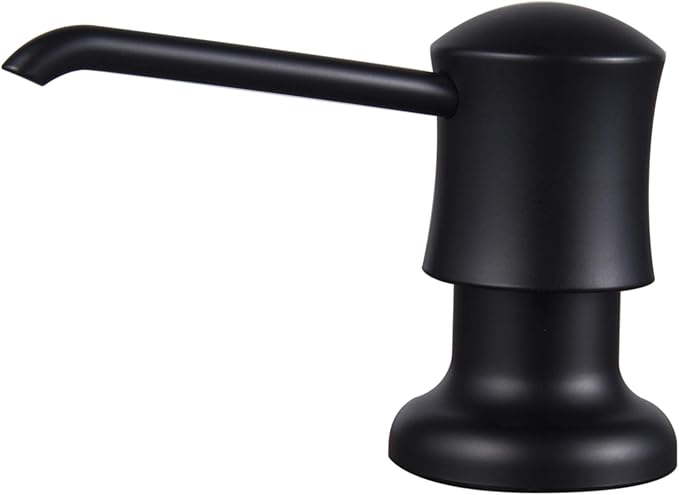 Ultimate Unicorn Soap Dispenser (Matte Black) for Kitchen Sink, with Liquid Hand & Dish Bottle.
