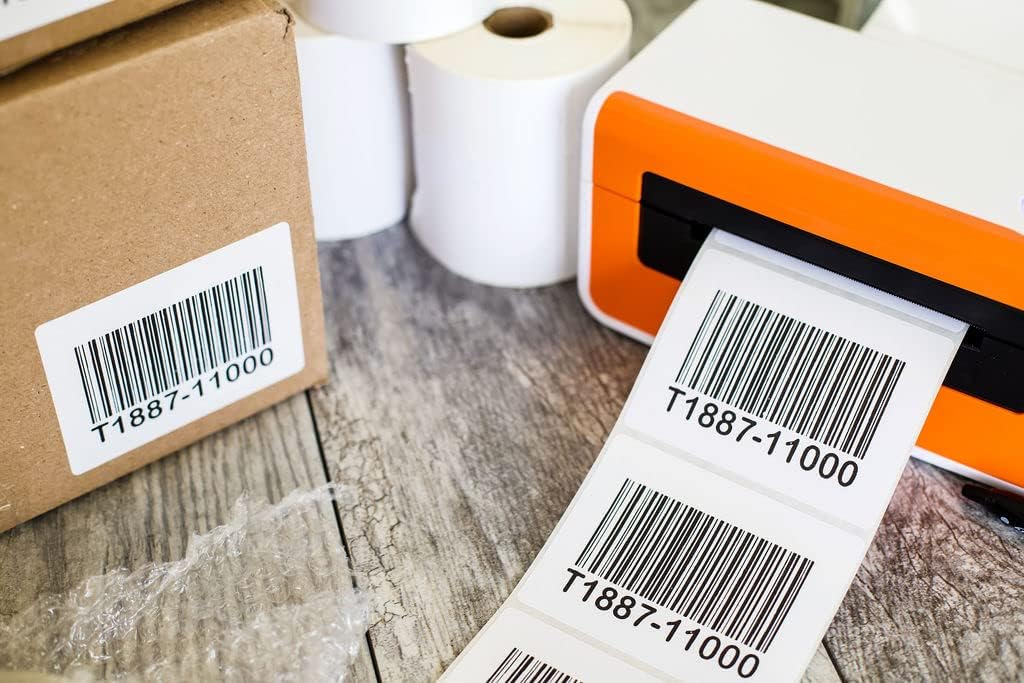 Premium Label Supply 4" x 3" Direct Thermal Labels - 500 Labels per Roll - 1'' Core - 100 Rolls - 50,000 Labels