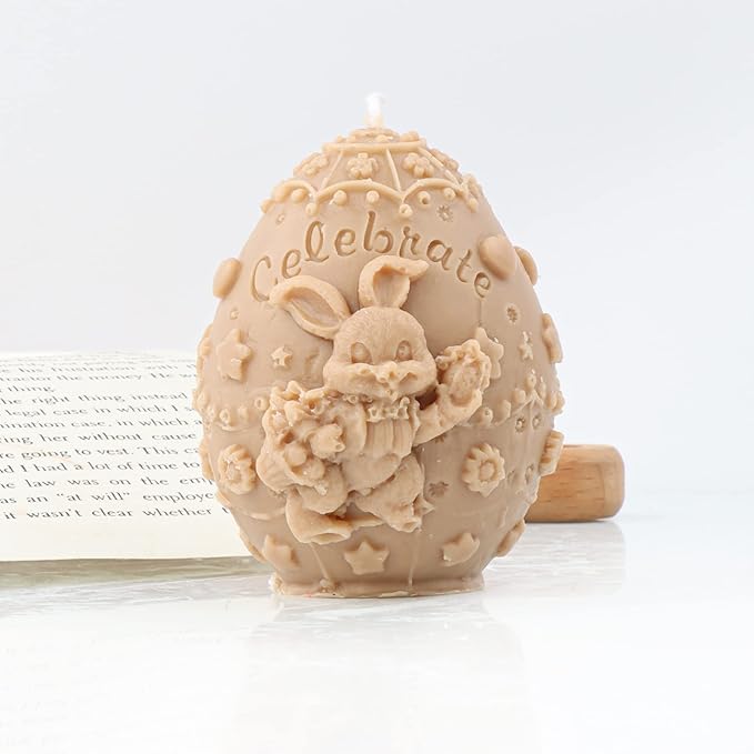 Rabbit Egg Soap & Candle Mold - Silicone, Ice Sculpture & Bird Shapes - Aroma Plaster Mold