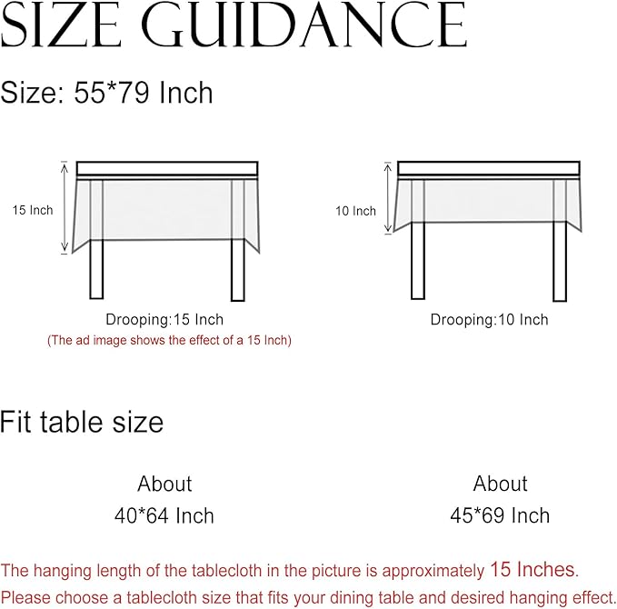ISAENNE Designer Floral Table Cloth for Rectangle Table,French Linen Light Beige Indoor Tablecloth,Fall Wrinkle Resistant Decor Tablecloths for Dining Thanksgiving Kitchen,55"*79"-Flora A