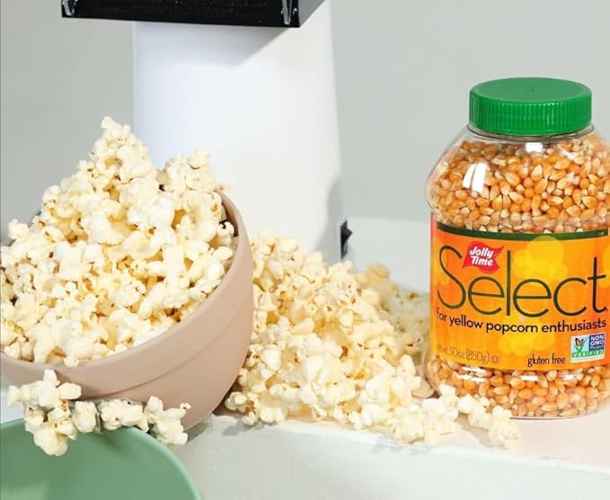 Jolly Time Popcorn Kernels, Gourmet Popping Corn for Air Popper Machine or Stovetop, Select Yellow Pop Corn, 60 Ounce Jug (Pack of 1)