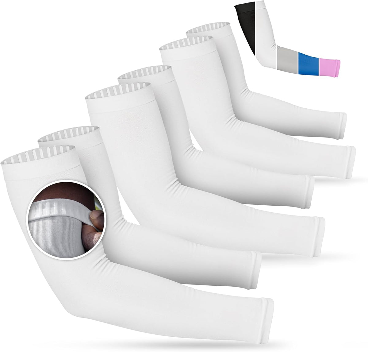 SportsTrail Cooling Arm Sleeves for Men & Women – Breathable, UV Sun Protection, Sports Arm Sleeves for Women, Men & Youth