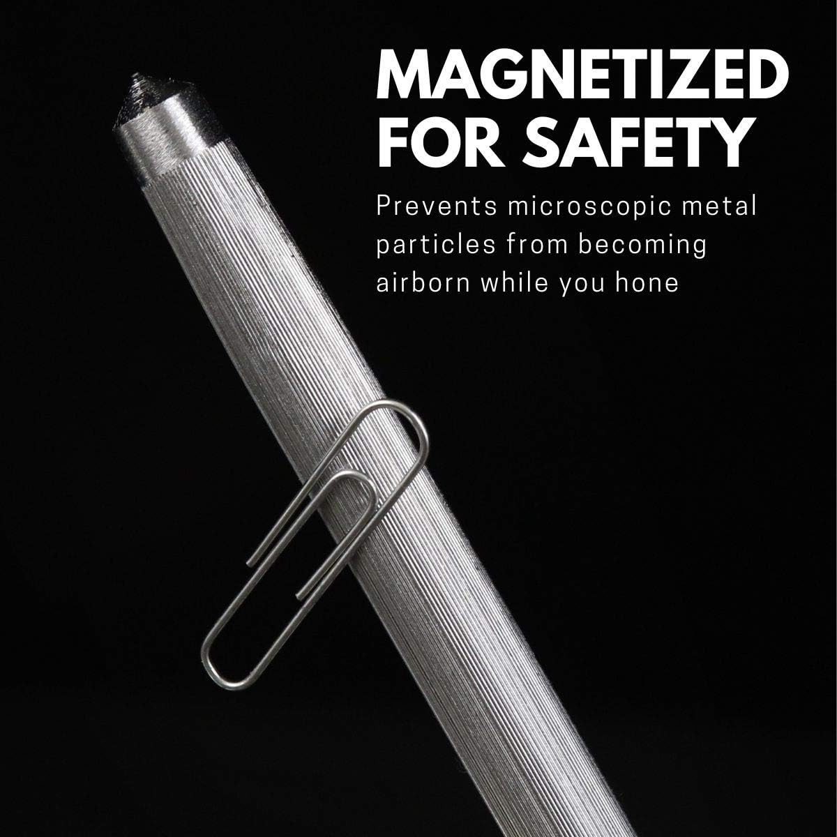 Professional Honing Steel 12”, Magnetized for Safety, No Rust, No Cheap Plastic! Noble’s Knife Sharpener Has an Oval Handle for a Firm Grip and is Built For Daily Use, Perfect for Chefs!