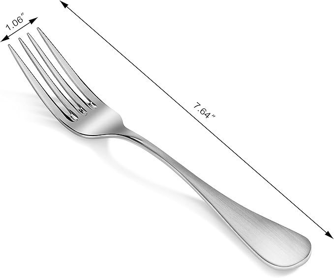 Artaste Rain 18/10 Stainless Steel (Matte, Dinner Fork (12-Piece))