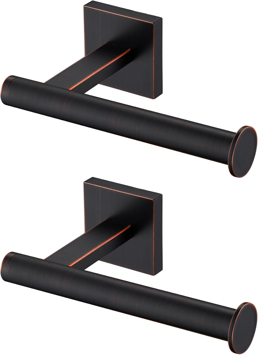 KOKOSIRI Toilet Paper Holder Oil Rubbed Bronze for Bathroom Kitchen Toilet Roll Holder Hold Mega Rolls Wall Mount, Stainless Steel 2 Pack, B2008ORB-P2