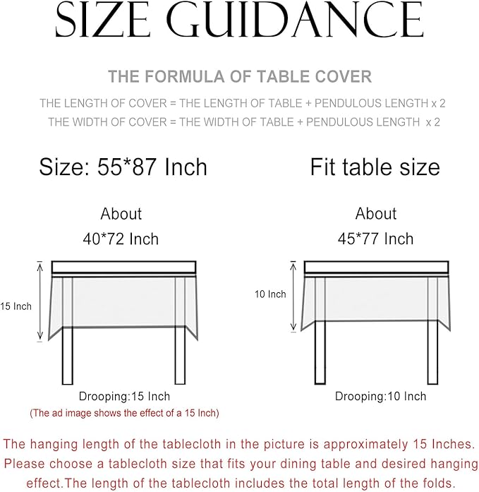 patdrea Designer Linen Green Tablecloth for Rectangle Table,Vintage Breathable Yellow Fruits Pattern Table Cloth,Decoration Cover for Kitchen Dining,Christmas,Thanksgiving,Party,55"x87"-Ania a