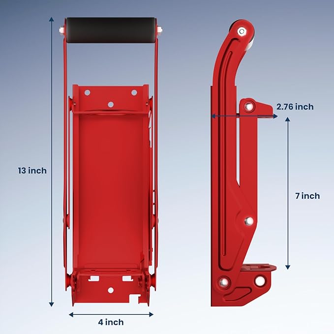 Kotto Can Crusher - Wall Mounted Can Crushers for Recycling - with Auto-Drop System -Built-in Bottle Opener-Crushes 8-16oz Cans-Includes Kitchen Storage Bag-Heavy Duty Can Crusher for Home Use-Red
