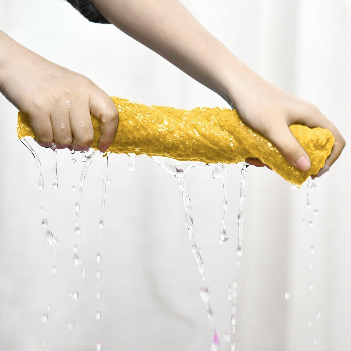 Artoid Mode Ring Spun Cotton Yellow Dishcloth Kitchen Towels, 12x12 Inch Ultra Soft Absorbent Quick Drying Household Cleaning Kitchen Rags Set of 6