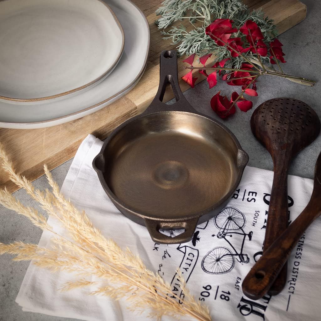 Backcountry Iron 6 Inch Smooth Wasatch Pre-Seasoned Round Cast Iron Skillet