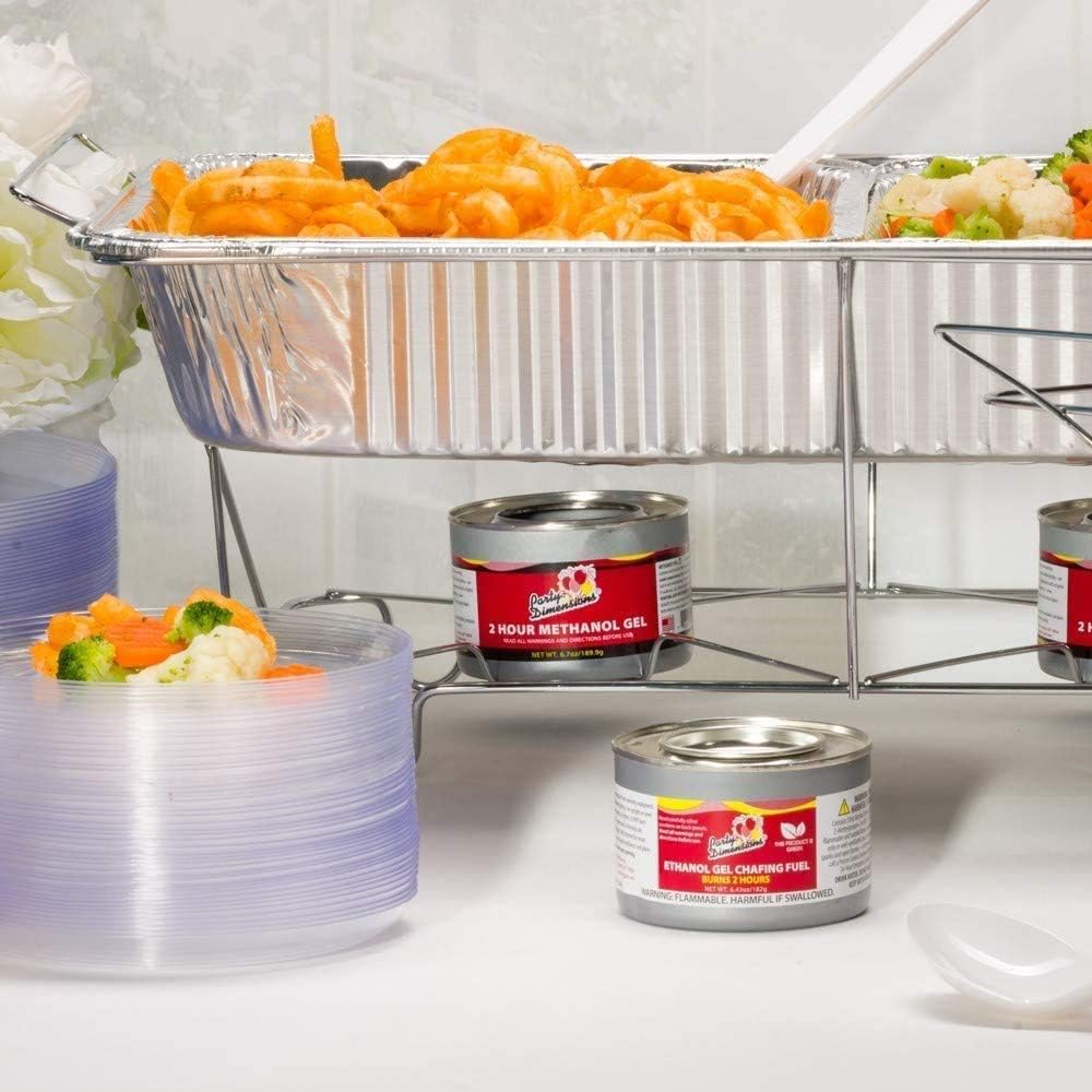Aluminum Deep Foil Pans Full Size, Large Disposable Roasting & Baking Pan, 21"x13" (20 Pack) Extra Heavy Duty Chafing Trays for Hotels, Restaurants, Caterers, Steam Table, Buffets & Bakeware