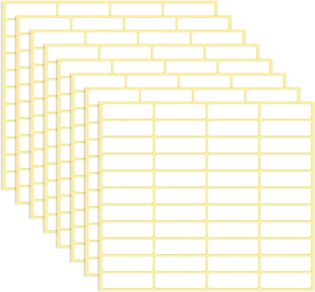 1980 Pcs Blank File Folder Labels 0.5x1.75 Inch Writable Name Tag Stickers White Name Filing Envelopes Label Stickers Small Address Labels for Office Document File Classification