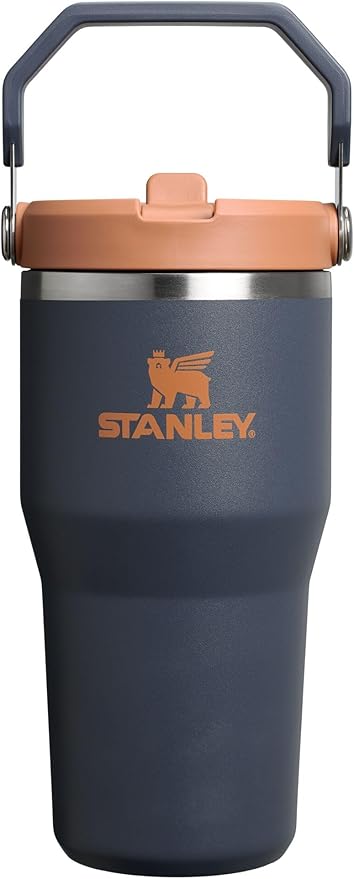 STANLEY IceFlow 2.0 Flip Straw Tumbler with Handle 20 oz | Twist On Lid and Flip Up Straw | Leak Resistant Water Bottle | Insulated Stainless Steel | BPA-Free | Twilight