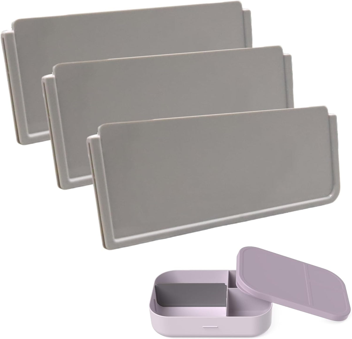 3Pcs Replacement Insert for Bento Box - Compatible with Bentgo Fresh & Modern & Pop Models - Lunch Box Divider Made from Food-safe Materials