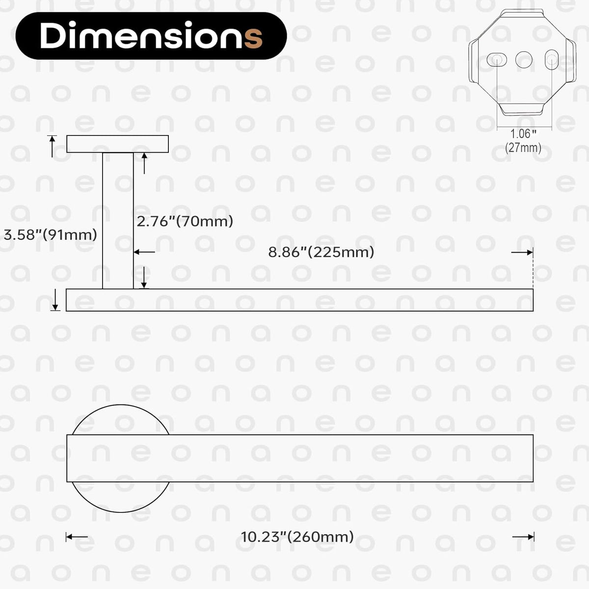 Bath Towel Rings Bathroom Towel Holder Modern Small Hand Towel Bars Stainless Steel Wall Mounted Polished Chrome AN3001CH
