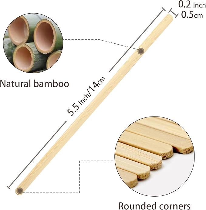 500Pcs Bamboo Coffee Stirrers Individually Wrapped – Coffee Stir Sticks 5.5 Inch, Stir Sticks For Coffee Bar, Disposable Stir Sticks for Coffee and Cocktail