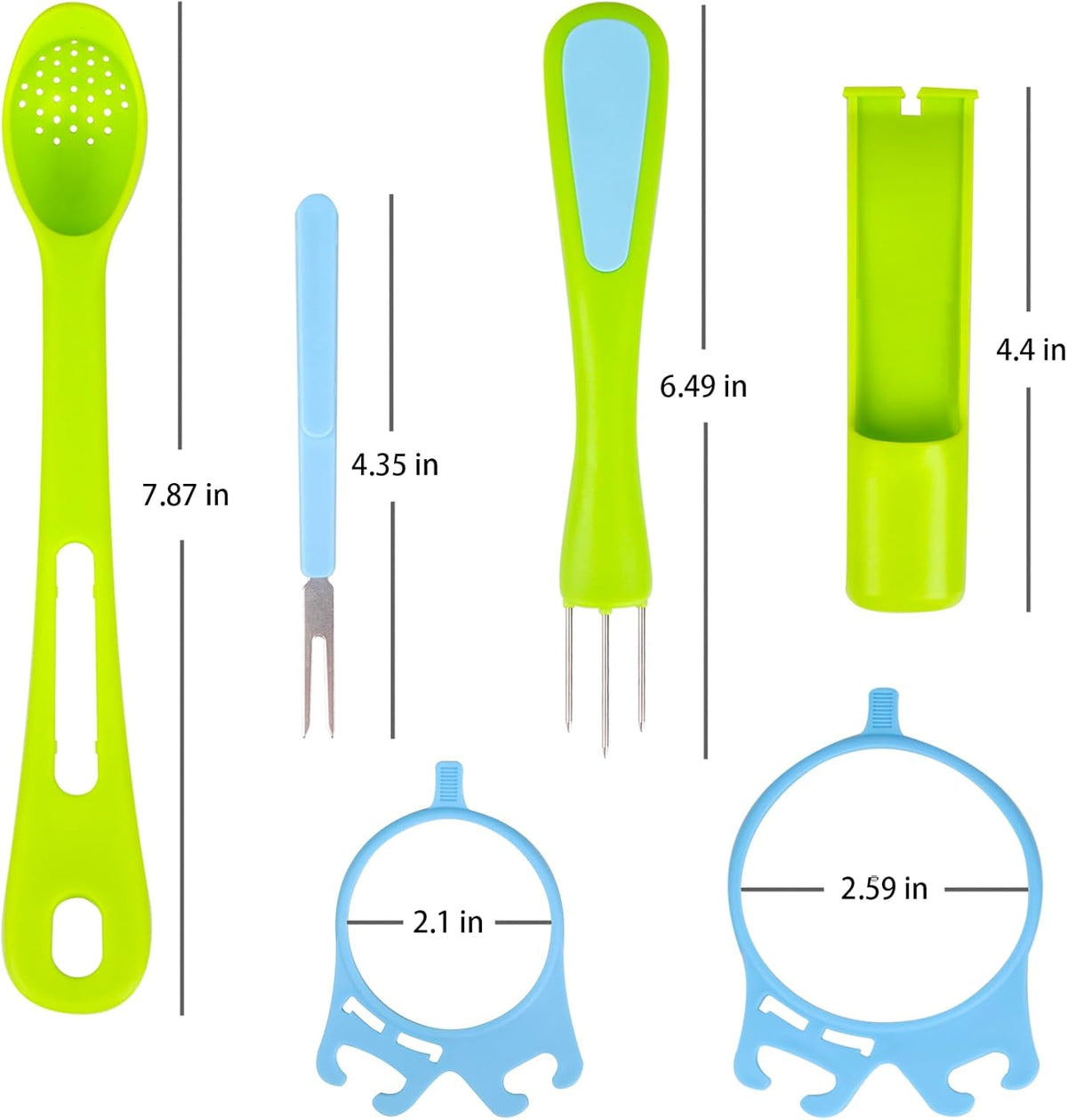 2 Pack Olive Spoon & Pickle Fork Grabber Tool, Picker for Jar, Kitchen Gadget