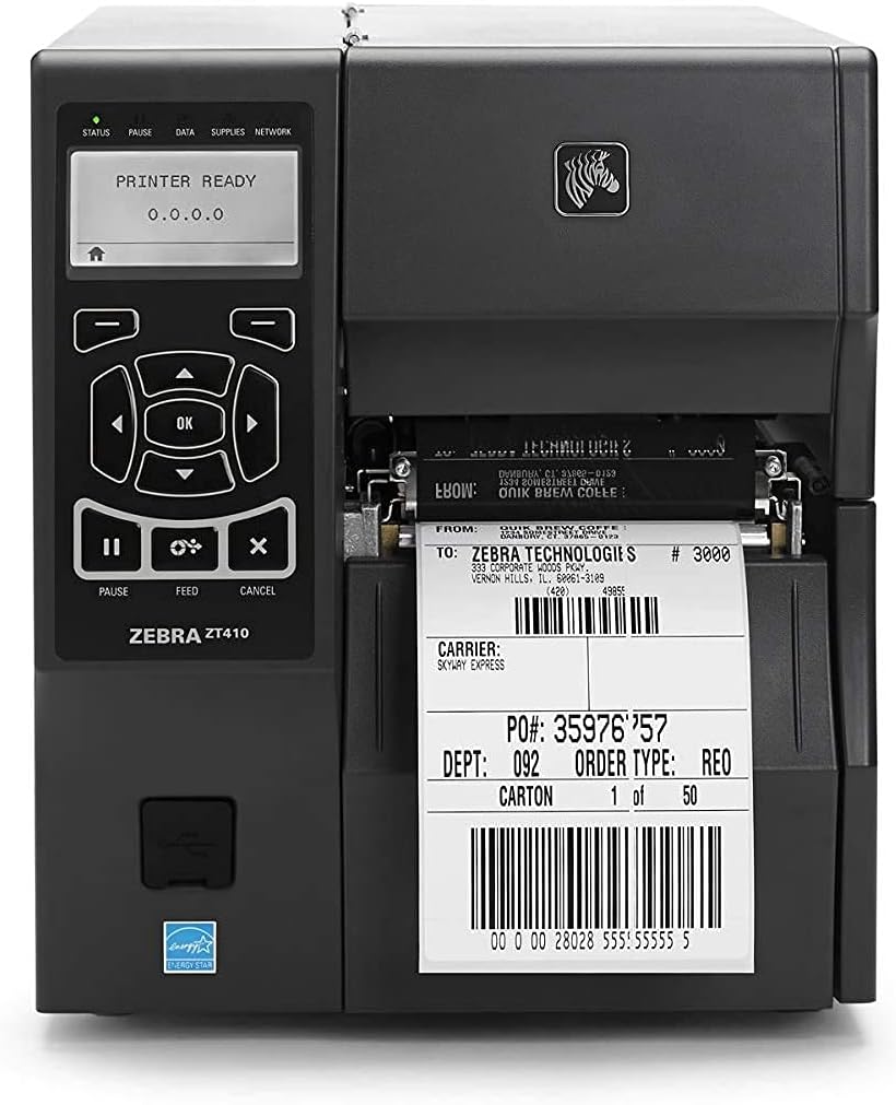 4"x 6" Multipurpose Direct Thermal Labels 3" Core Compatible for Zebra Industrial Printers Adhesive & Perforated (2 Rolls, 1000 Labels/Roll)