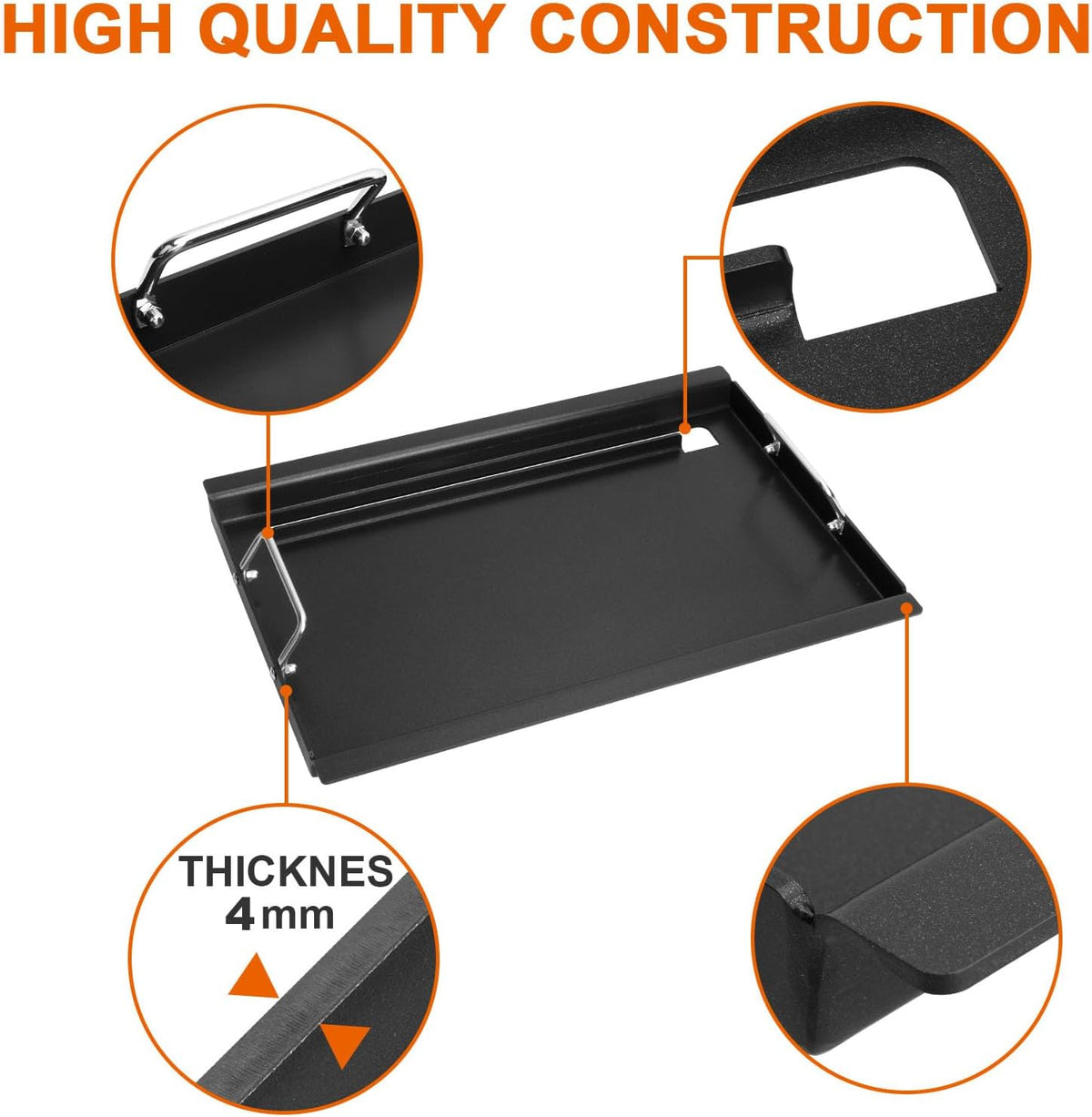 Full-Size Griddle Inserts for Charbroil Performance Convective 3 Burner 463228622 463732623, Flat Top Griddle for Charbroil Grill 463732823 463732923, Replacement Parts for G426-0005-W1